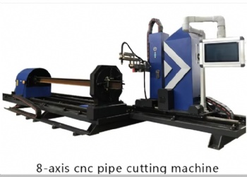 Eight axis plasma cutting machine